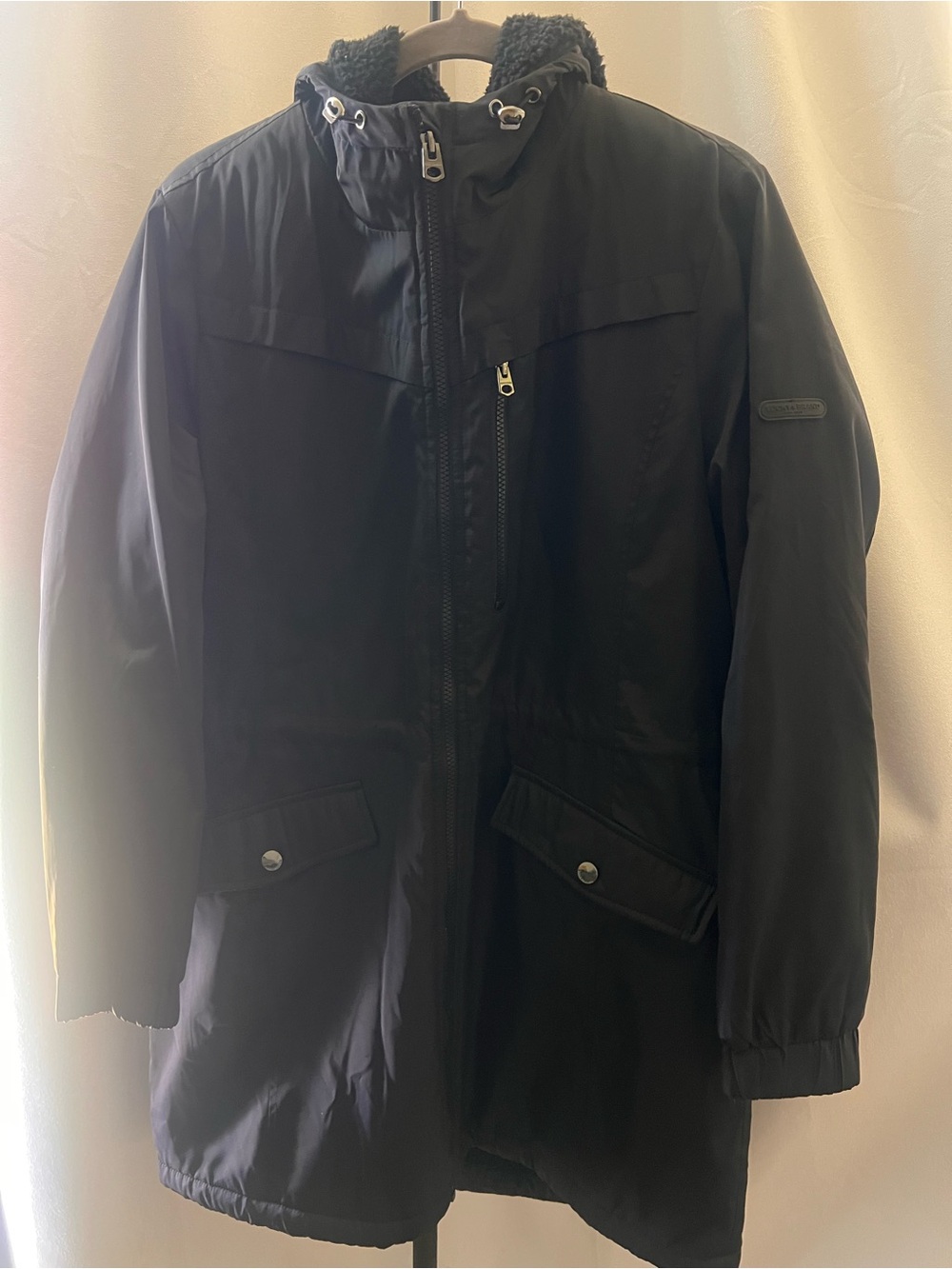 Lucky Brand Men's Black Hooded winter Jacket
